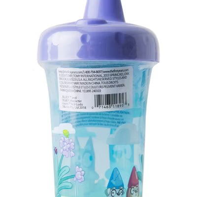 Vaso de plástico con boquilla Bluey de 9 oz de The First Years