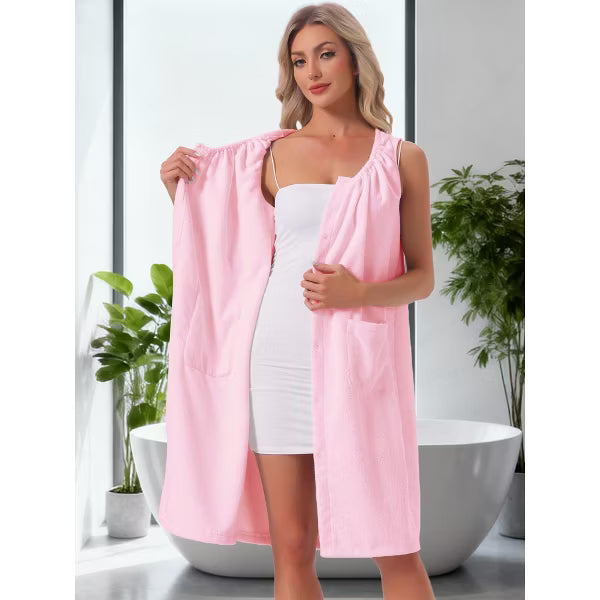 INSPIRE CHIC Toalla de ducha para mujer con broches, vestido ponible