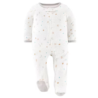 Pijamas enterizos Peanutshell Neutral Celestial para bebés - Multicolor