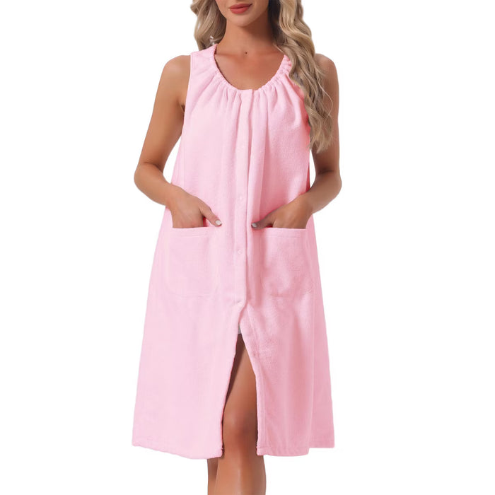 INSPIRE CHIC Toalla de ducha para mujer con broches, vestido ponible