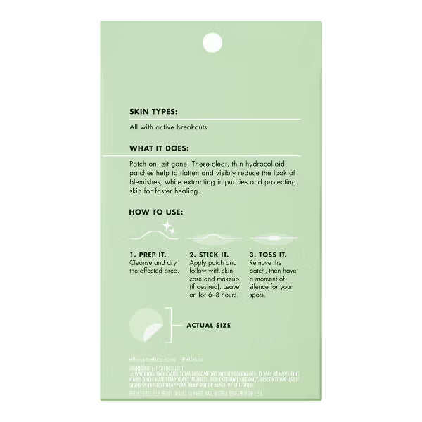ELF Parches antiimperfecciones SKIN Stick It to Zits 36 unidades