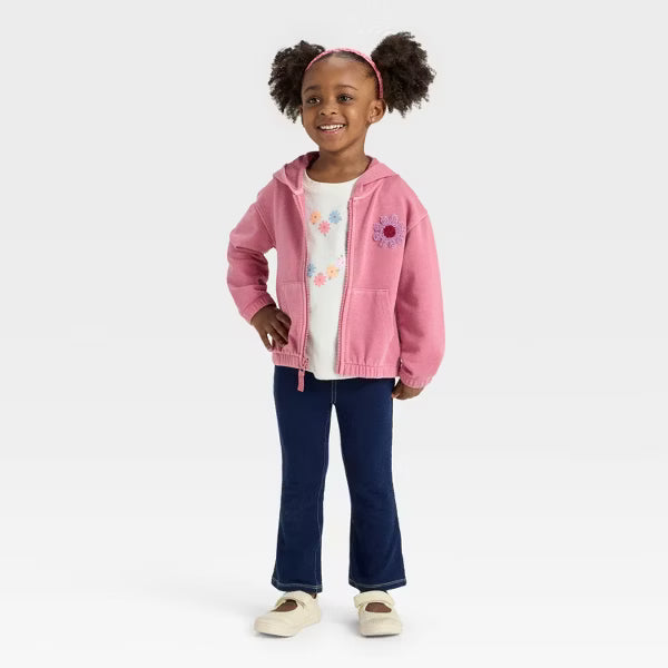 Cat & Jack Jeggings acampanados para niñas pequeñas