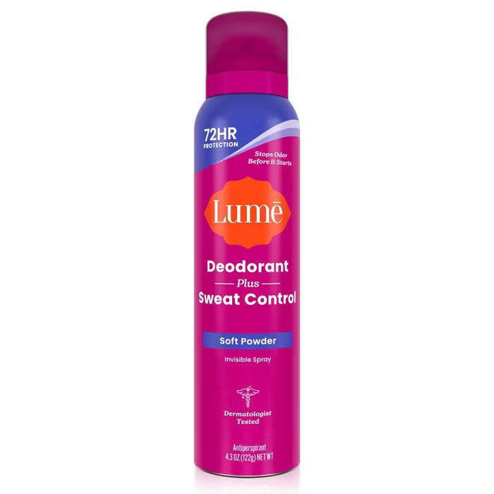Desodorante antitranspirante en spray Lume Plus Sweat Control - Polvo suave - 122 g