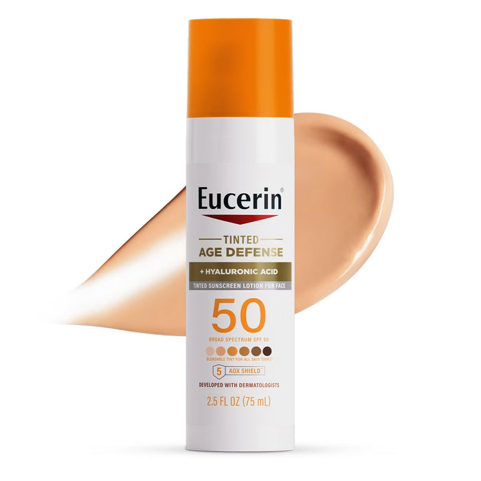 Eucerin Age Defense Loción facial con color y protector solar FPS 50 de 75 ml