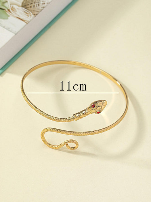 Brazalete de gargantilla con diseño de serpiente