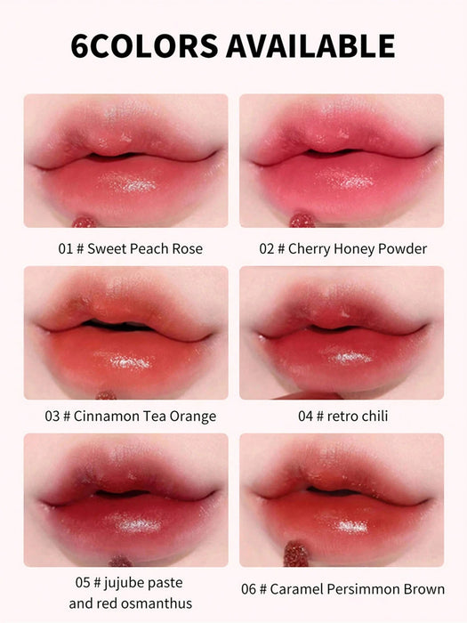Gege Bear Liquid Lipcolor, brillo de labios brillante, copa antiadherente para mujeres