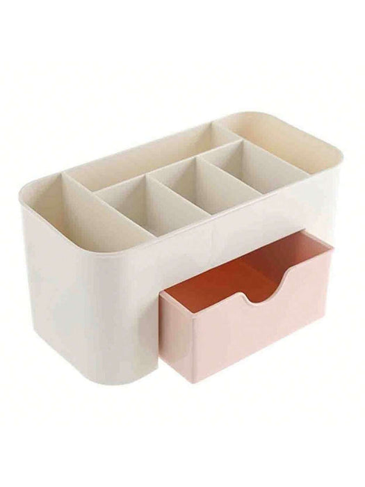 Caja de almacenamiento de cosméticos, cajón de escritorio nórdico, organizador de brochas de maquillaje