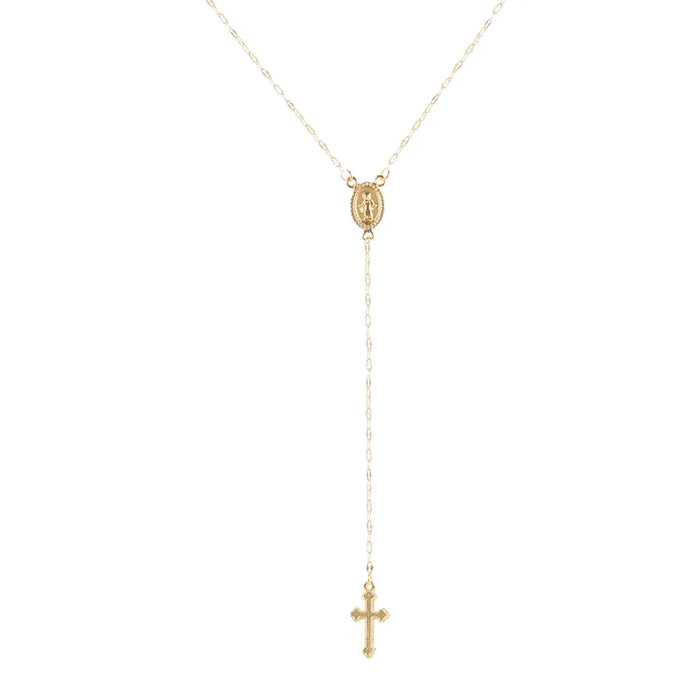 Collar En Capas Geométrico Virgen María