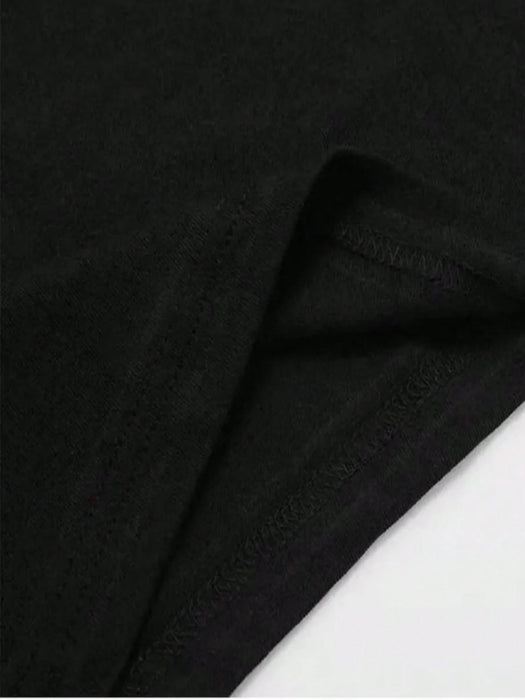 Camiseta de verano de manga corta para hombre con la letra R geométrica