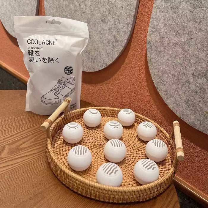6 bolas desodorantes y refrescantes para zapatos con aroma a té. esencial para el cuidado de los pies