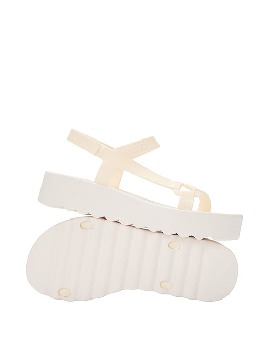 Victoria's Secret Sandalias deportivas de plataforma con tiras blancas