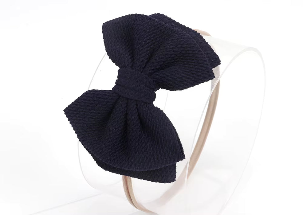 1 Diadema elástico de nailon con nudo de burbuja grande para bebés