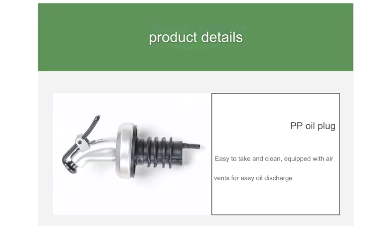 Shein Botella de aceite de vidrio de 500ml, salsa de soja, vinagre, cocina doméstica, olla de aceite de vidrio a prueba de fugas