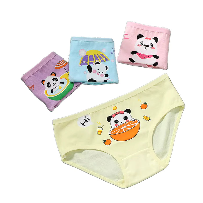 Set de 4 Bragas personalizadas para niñas, ropa interior 100% de algodón