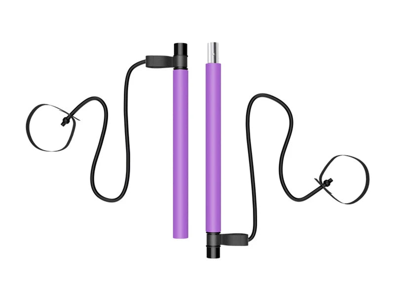 Barra de Pilates portátil, bandas de resistencia para Yoga, barras de tracción elásticas