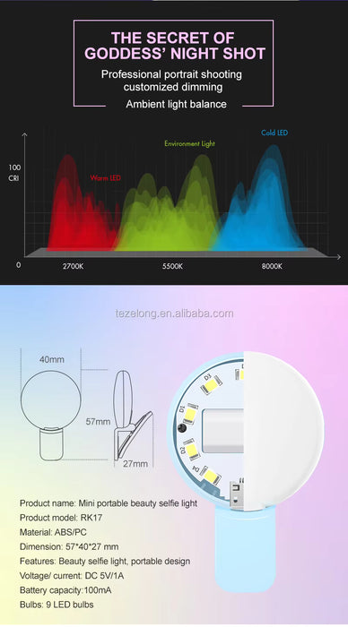 Lámpara de relleno para teléfono móvil