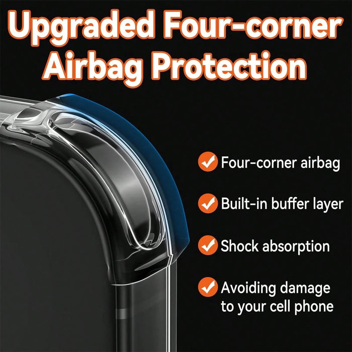 SHEIN Hadaasi 1 pieza Tarjetero transparente de cuatro esquina para Galaxy S24 FE