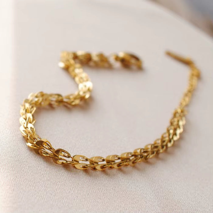 Pulsera de acero inoxidable con cadena de cuerda y cola de fénix