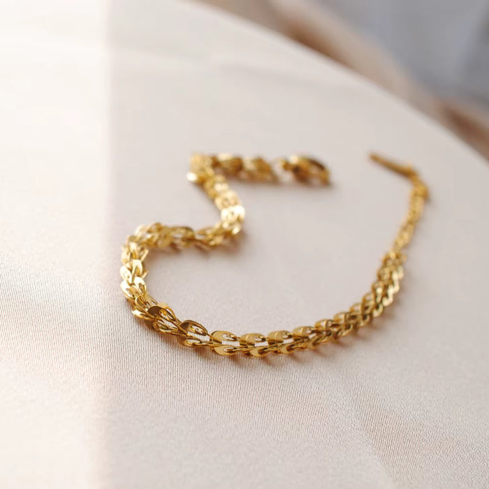 Pulsera de acero inoxidable con cadena de cuerda y cola de fénix