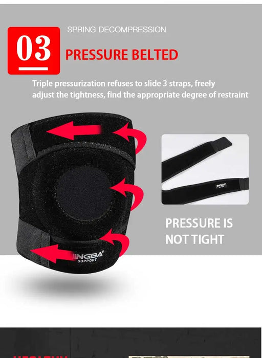 Soporte JINGBA 1pcs Rodillera deportiva para fitness Protector de rótulas