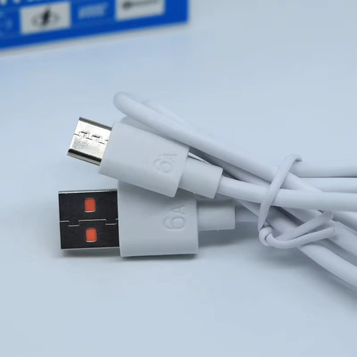 Cable de datos USB tipo C de carga súper rápida de 1 m y 6 A para Android