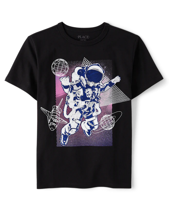 Camiseta de niño con estampado de astronauta