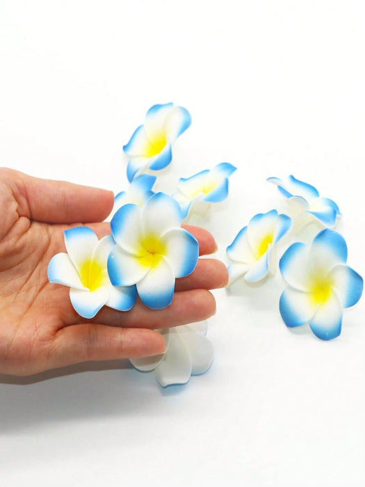 Shein Juego de 20 piezas de Flores hawaianas, flores de hibisco de 2,5 pulgadas para decoraciones de fiesta tropical