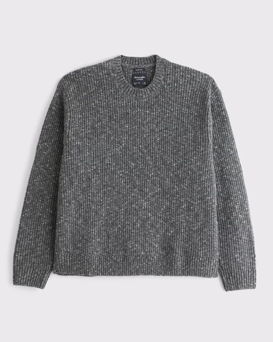 Abercrombie & Fitch Suéter básico con cuello redondo