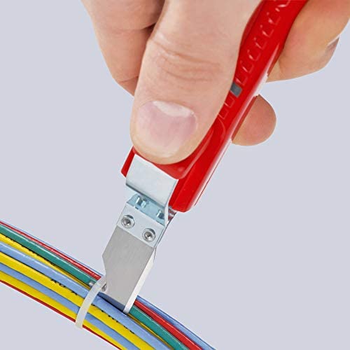 Herramienta de desmontaje Knipex 16 20 165 SB de 8 mm a 28 mm con hoja de bisturí