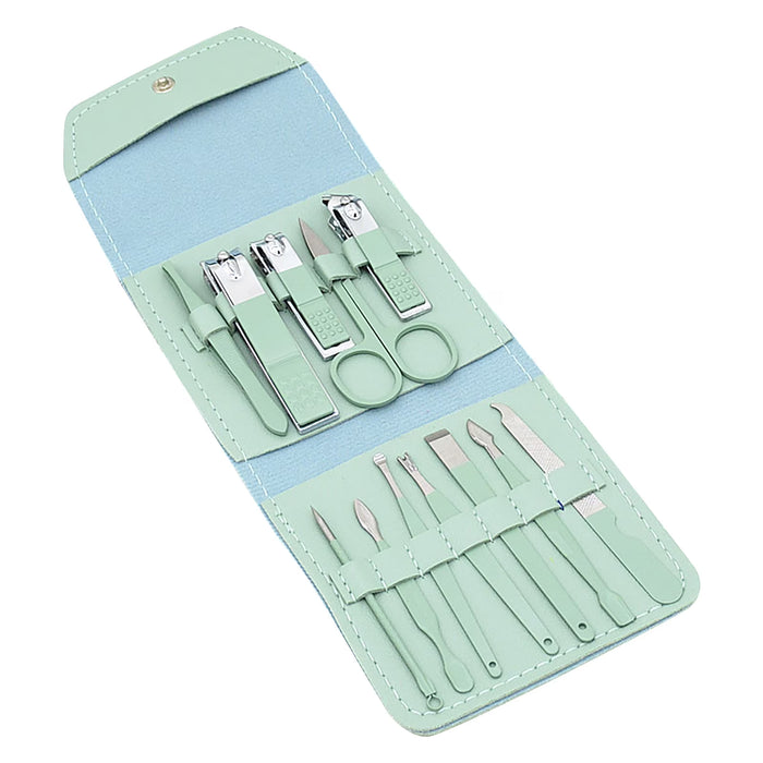 Juego de cortaúñas para manicura, 12 piezas