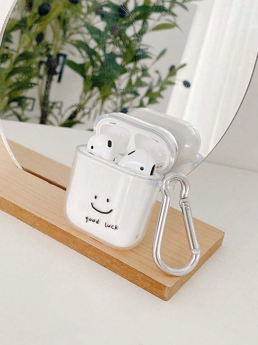 Funda para auriculares con diseño de cara sonriente de la suerte, para Apple Pro