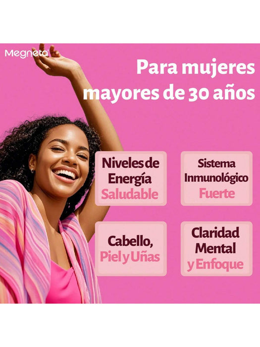 Vitaminas y Minerales, Suplemento para Mujer con Musgo Marino
