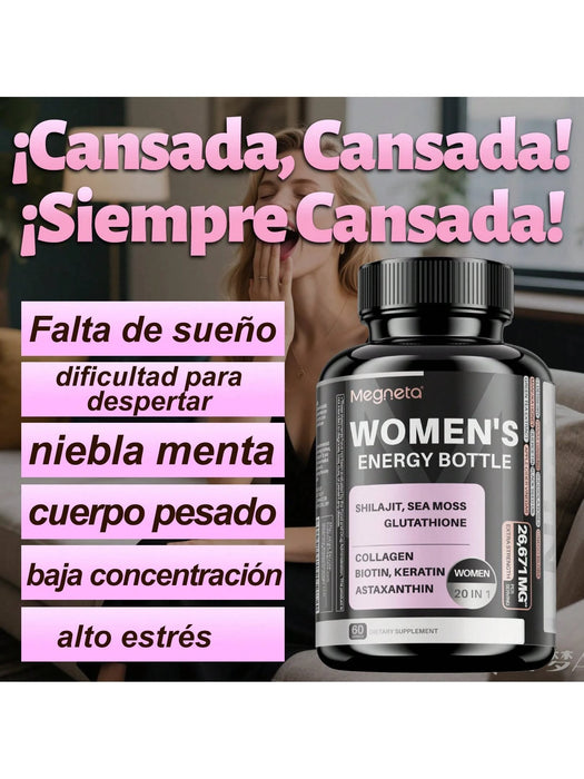 Vitaminas y Minerales, Suplemento para Mujer con Musgo Marino