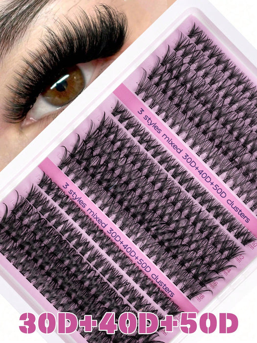 Kit de 480pcs extensiones pestañas postizas a granel de aspecto natural