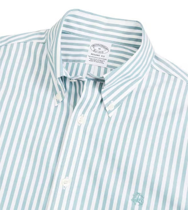 Brooks Brothers Camisa deportiva elástica Green Regent Fit SPT ML NI