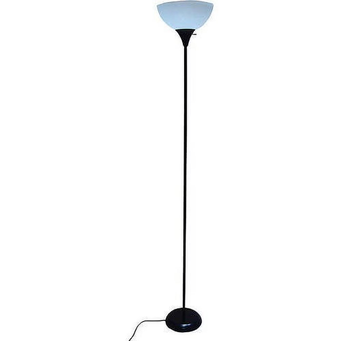 Mainstays Lámpara de pie de 180.3cm en color negro, diseño moderno