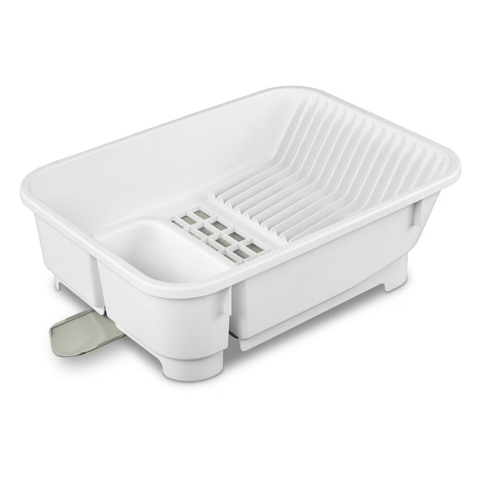 Fregadero Mainstays, compacto, autodrenante con caño retráctil, blanco