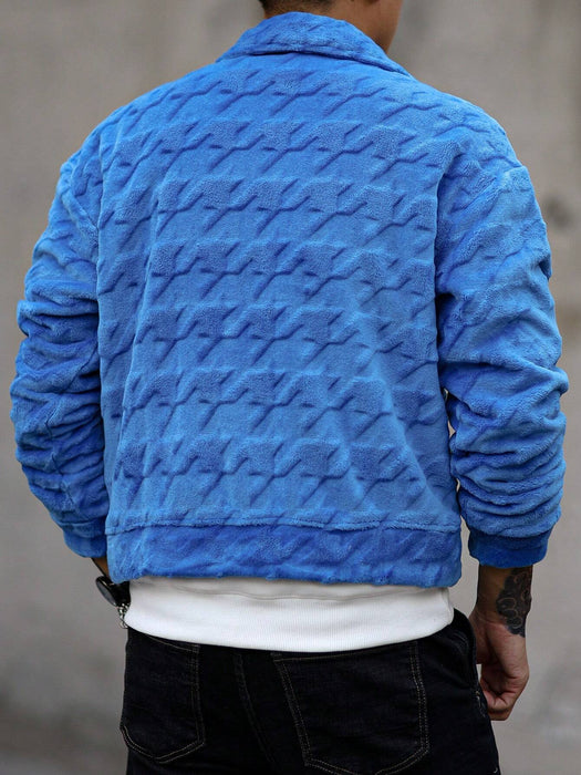 Manfinity Homme Chaqueta corta para hombre  sencilla de manga larga con botones
