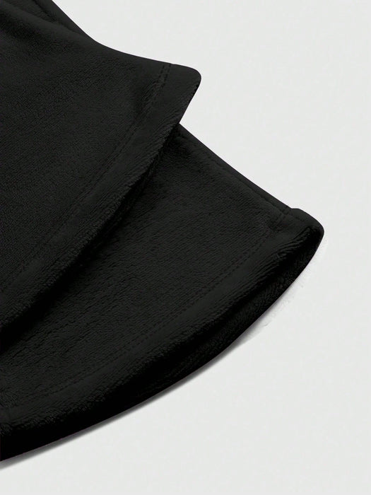 Shein Manfinity Roghcode Streetrush Pantalones deportivos para hombre con cordón ajustable y bordado de letras