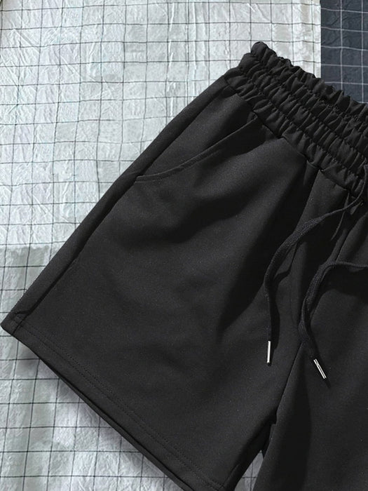 Manfinity Roghcode Pantalones cortos con estampado de rosas, para hombres