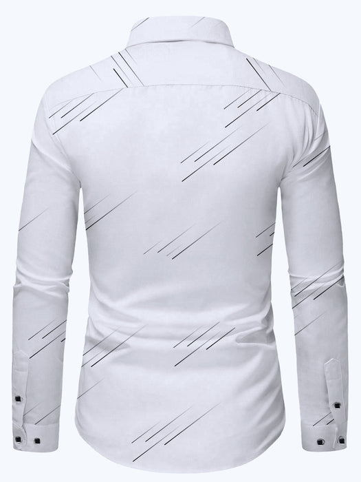 Camisa de manga larga con rayas diagonale