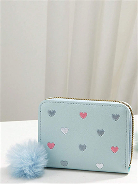 SHEIN Monedero de mujer, monedero de San Valentín para mujer, cartera pequeña