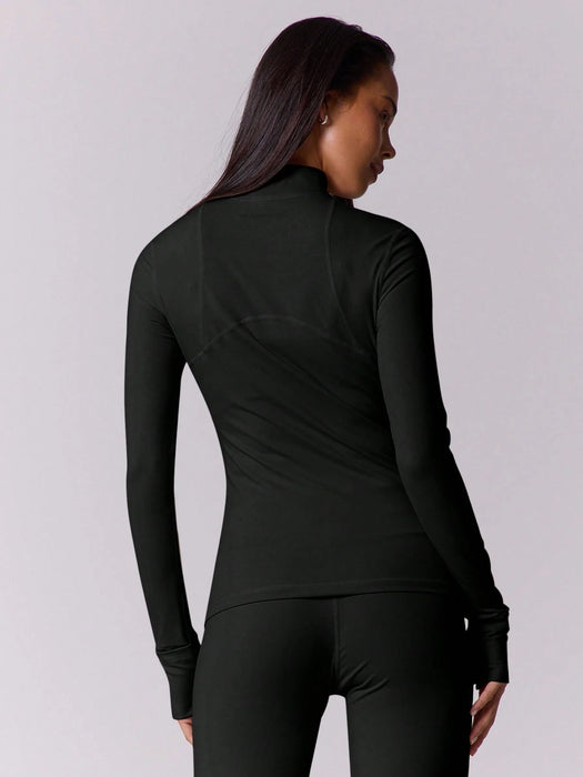 SHEIN Musera Sport Chaqueta deportiva de manga larga con cremallera