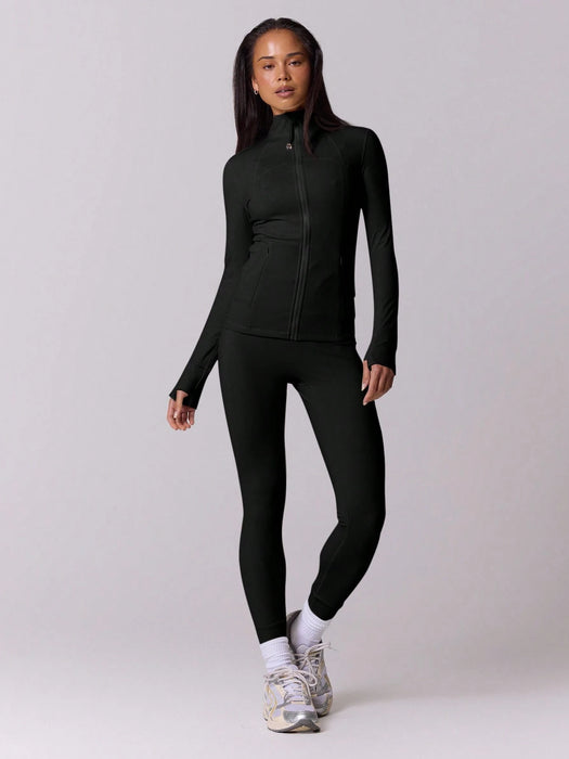 SHEIN Musera Sport Chaqueta deportiva de manga larga con cremallera