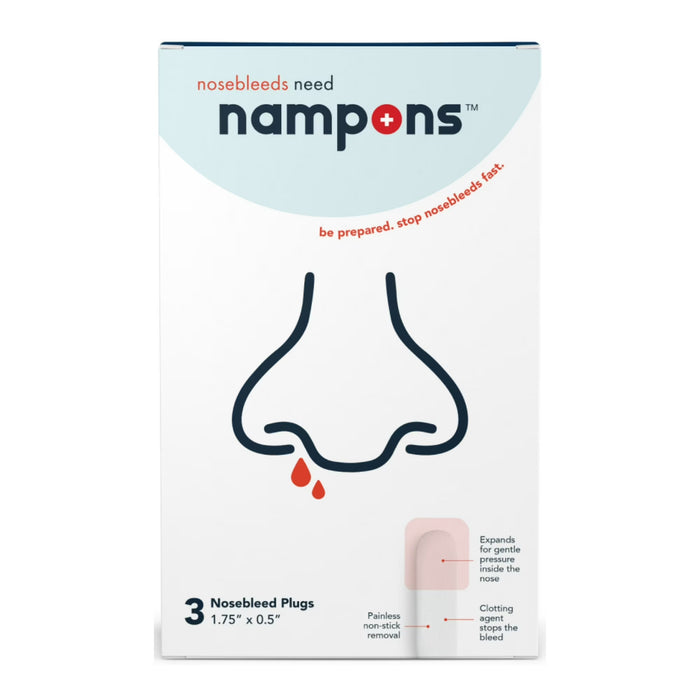 Nampons Tapones para Sangrado Nasal Tapones Nasales , 3 Unidades