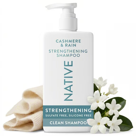 Native Champú fortalecedor Cashmere and Rain, sin sulfatos, para mujeres y hombres, 473 ml (16.5 oz)