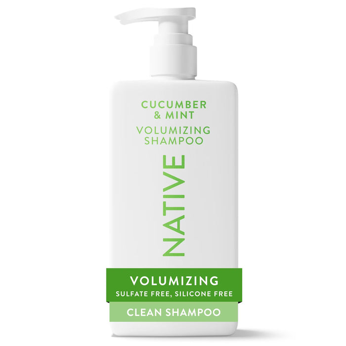 Native Champú voluminizador de pepino y menta, sin sulfatos ni siliconas, 473 ml (16.5 fl oz)