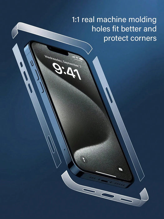SHEIN 5 piezas Película protectora para marco de teléfono, 0.1 mm para iPhone 15 Pro Max