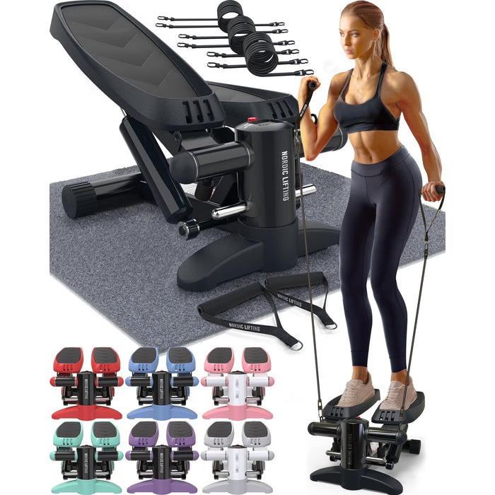 Nordic Lifting Mini Máquina de step y escaladora con bandas de resistencia