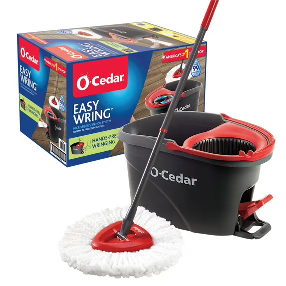 Sistema de trapeador giratorio y cubo O-Cedar EasyWring™